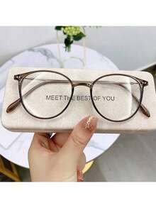 1 Stück modische Brille, einfacher Stil, geeignet für den täglichen Gebrauch, klare Brillenzubehör