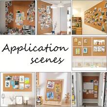 1卷自粘软木垫，加厚背衬 - 耐用软木垫，适用于墙面、家具、抽屉衬垫、DIY工艺品、公告板、隔音板 - 易于裁剪尺寸，防刮擦、防尘，保护家具 | 多用途粘合剂 | 适用于墙面软木板的耐用粘合剂 - 彩色 - 查看 10