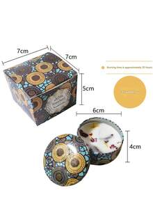 Bougies parfumées, bougies parfumées sans fumée avec boîte colorée, longue durée de combustion et parfum riche - cadeau de Noël pour la famille et les amis, convient pour le mariage, l'anniversaire, les festivals, les souvenirs de mariage, bougies d'aromathérapie pour la maison, cadeau de bougie pour les hommes et les femmes, pour l'anniversaire, le jour de Noël, le yoga, le bain, la Saint-Valentin, la décoration de la maison et de l'hôtel, design à motif rétro