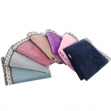 200cm*120cm/78.74in*47.24in Wool Massage Bed Sheet With Face Hole, Anti-Slip, Thick & Warm, Reusable Beauty Salon Bedcover, Crystal Wool - Multicolor - View 4