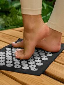 Massage Yoga Mat Massager Cushion Acupuncture Mat Acupressure Relieve Pain Stress Back Body Pain Spike Mat, Promoting Sleep And Stress Reduction In Home/Office - Black - View 10