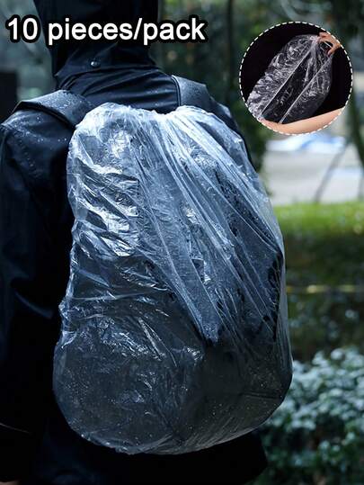 Engångsöverdrag för flera ändamål och dammtätt, regnskydd för utomhusryggsäck, dammtätt överdrag för dubbla axlar, regnskydd för ryggsäck, lämplig för utomhusresor, elektroniskt skyddsöverdrag, lämplig för cykelkorg, mikrovågsugn, risgryta, kökstillbehör för hushåll, kontor och hem, flyttmaterial, nödberedskapsmaterial, campingutrustning, semesterartiklar för utlandet