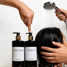 Bathroom Dispenser Shampoo, Conditioner, And Body Wash Refill Bottle Lotion Refill Bottle Compatible With Refillable Pump-Style Bottles 3pcs - Multicolor - View 4