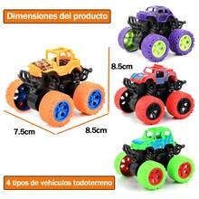 4 Piezas Juguete de Monster Truck - Coche de juguete a fricción para empujar y tirar, el mejor regalo de Navidad y fiesta de cumpleaños para niños y niñas de 3 años en adelante, Monster de Navidad, Juguetes y juegos para niños, Fiesta de coches para niños, Monster Truck, Camión, Monster Trucks, Vuelta al colegio,Juguete De Camión Monstruo De 4 Piezas Para Niños Y Niñas: Coche De Juguete De Empuje Con Fricción Juego De Juguete De Coche De Inercia Coche De Juguete Para Acrobacias Suministros Para Fiestas De Cumpleaños Adecuados Para Niños Mayores De 3 Años - Multicolor - Ver 5