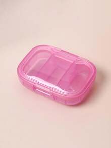 3-Compartment Portable Pill Box, Weekly Medication Storage Case, Dust-Proof Pill Organizer, Suitable For Travel, Office Desk And Home Use - Multicolor - View 10