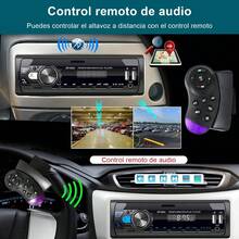 Reproductor Bluetooth para coche, Reproductor MP3 para coche, Pantalla LED, Regalo de Navidad - Negro - Ver 6