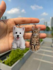 1 Móc Khóa Acrylic Tùy Chỉnh - Có thể in hình ảnh hoặc thiết kế riêng của bạn, chất liệu acrylic chất lượng cao, bền và nhẹ, lý tưởng để gắn vào móc khóa, túi xách, ba lô, món quà tuyệt vời cho sinh nhật, ngày lễ và các dịp đặc biệt. - Nhiều màu - Xem 3