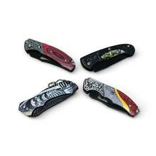 Vintage Luxury Folding Folding Pocket Knife With Stamped Design, 16cm, Portable, Perfect Gift For Men, Hunting, Fishing. - 1819 - 查看 3