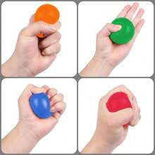 Pelota de agarre de 7 cm, pelota de entrenamiento de fuerza de mano - Herramienta de ejercicio de dedos, pelota de apretón duradera, para mejorar la fuerza de la mano y aliviar el estrés, entrenador de fuerza de agarre, entrenamiento de fuerza de dedos, entrenamiento de fuerza, pelota de alivio de estrés - Multicolor - Ver 2