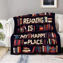 Book Lover Blanket Gifts For Women - Readers Gift Library Print Themed Throw For Teacher Kids Teen Adults Librarian Soft Fleece Cozy Couch Birthday Christmas Lightweight Blanket - Dragon 1 - View 5