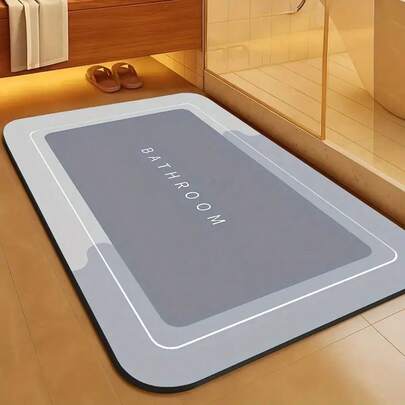 Super Absorbent Diatomaceous Earth Bath Mat - Quick-Drying, Non-Slip And Absorbent Floor Mat, Pet Feeding Mat, Soft And Comfortable Bathroom Mat, Suitable For Bathrooms, Showers, Doormats, Kitchen Floor Mats, RV Bathrooms, Bathroom Non-Slip Mat.