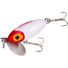 Arbogast Jitterbug Topwater Bass - Señuelo de Pesca para Pesca Nocturna - Rana de panza amarilla - Ver 1