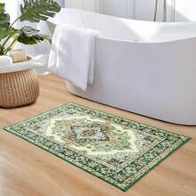 Noahas - Tapete para puerta delantera 2 x 3 pulgadas diseño clásico de área verde lavable a máquina antideslizante de pelo bajo para interior y exterior - 211x2Rectangular - Ver 5