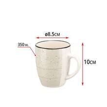 Esta taza cilíndrica presenta un esmalte variable, elaborada en gres resistente a altas y bajas temperaturas, duradera y poco propensa a romperse. Los esmaltes, ricos y variados, conservan su color y son aptos para el uso diario, incluso para té, café y zumo. Se ofrecen múltiples colores de esmalte para satisfacer diferentes preferencias estéticas. - 104825 Azul - Ver 5
