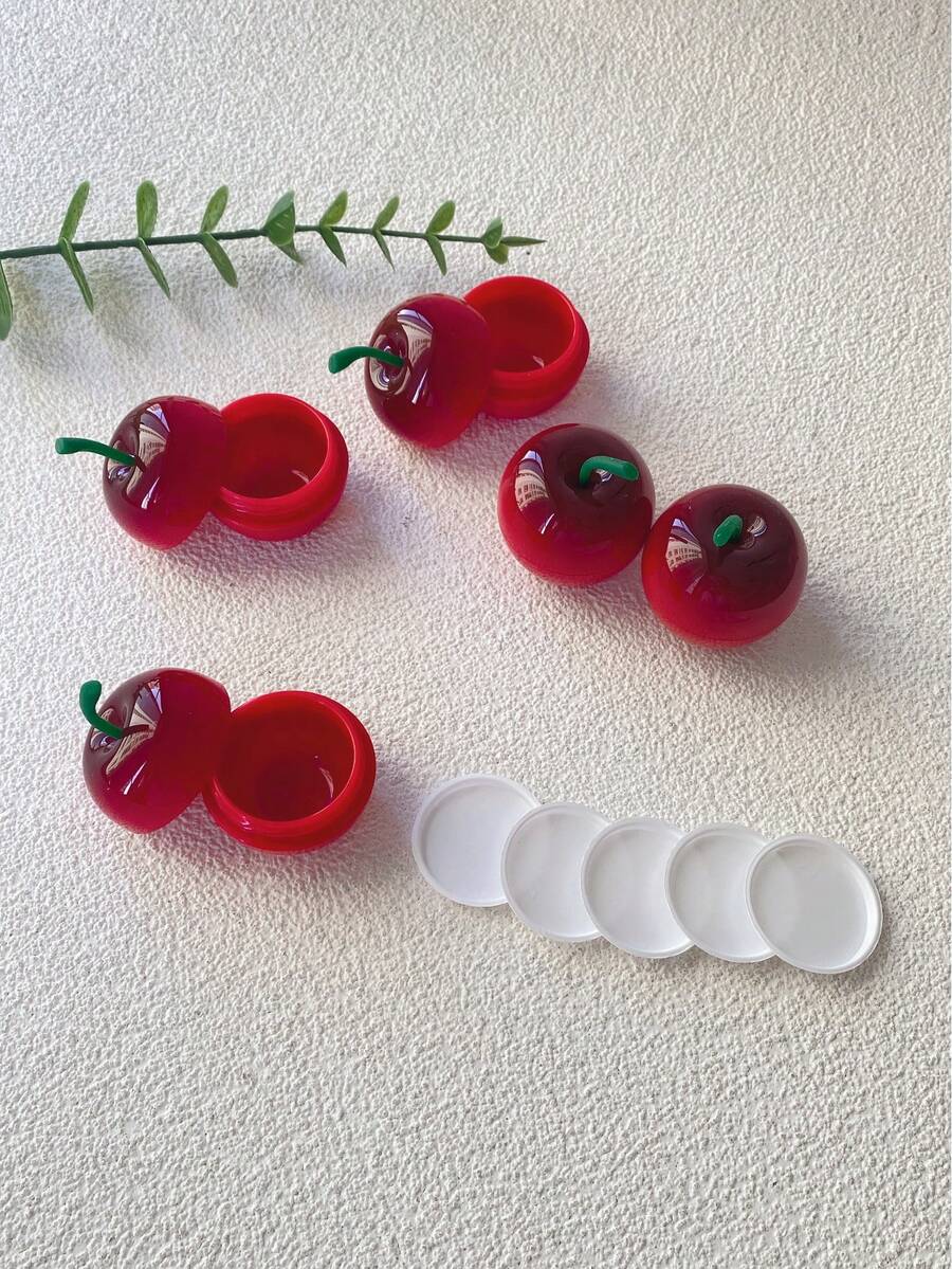 1/5个 8克 护肤水果樱桃空罐 眼霜 面部 身体 霜 容器 唇膏容器，便宜，圣诞礼物，化妆品，化妆工具，廉价商品，礼物，女士礼物，圣诞礼物 - 彩色 - 查看 1