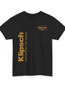 Klipsch Keepers Of The Sound Tee, Unisex Graphic T-Shirt, Music Lovers Gift, Sound Engineer Shirt, V - màu đen - Xem 1