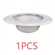 1pc Stainless Steel Kitchen Sink Strainer - 4.5 Inch Wide Rim, Rust-Resistant Food Waste Collector, Easy To Clean, Fits Drain Filter - Multicolor - View 14