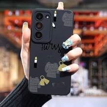 Funda de Teléfono de Lujo Estilo  Elemento Galaxy S24 Ultra S23 Plus S22 + S21 S20 FE S10 A72 A54 5G A53 A52 A52S A15 A14 A13 A12 A22 A21S A51 A33 A32 A23 5G Funda Protectora de Silicona Mate Suave - Colores mixtos - Ver 4