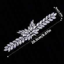 1Pc Iron-On Glass Rhinestone Applique Hotfix Shiny Crystal Decorative Patch Suitable For Clothing Dresses Shoes Bags Home Crafts Decorative Crystal Accessories, Christmas New Year Holiday Party Dress Art Decoration Applique - Multicolor - View 11