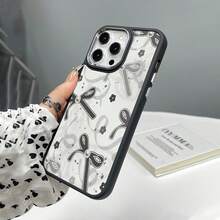 2PCS Minimalist Pearl Butterfly Pattern Phone Case For IPhone 16 Pro Max/15 Pro/14 Plus/13/12/11/7/8 Plus/X/Xr/Xs Max, Shockproof And Durable, Fashionable Design, TPU Protective Cover. FOR-YOUR-BELOVED-PHONE - 1PCS - View 4