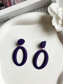 1 Pair Chic Geometric Ear Cuffs, European & American Fashion, Minimalist Design, Versatile For Spring, Summer, Autumn, Winter