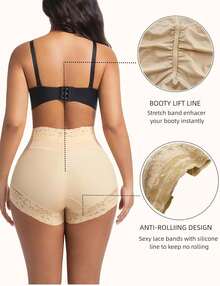 Tummy Control Shapewear Shorts Faja Colombianas Moldeadoras Compression Underwear Flat Tummy Butt Lifter Panties-Valentine's Day Women's Shorts - màu sắc - Xem 6