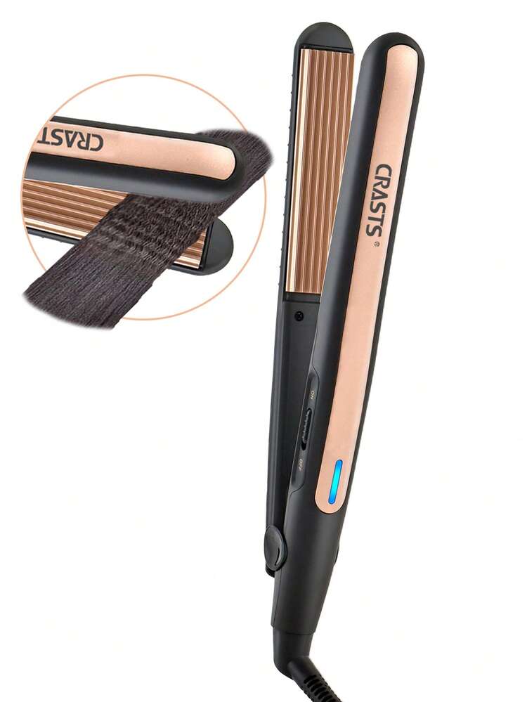 CRASTS hårspänne i majssilke, volymgivande apparat för hårrötter, permanenthårvolymgivare, hårlocktång för majspermanent, ulllock, gyllene - EU C typkontakt (220-240V) - Visa 1