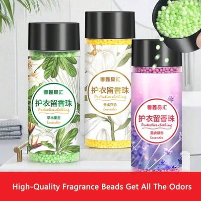 OBOVAY Laundry Fragrance Enhancing Beads, Fresh Fragrance Essence, Fabric Softener, Perfect Fragrance Diffuser, Long-Lasting Scent, Effective Stain Removal, Softens Fabrics, Concentrated Formula, Suitable For Household Laundry, Unisex, Christmas Gift. Random Style