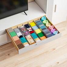 Drawer Dividers, Expandable Drawer Organizers For Clothes, Adjustable Dividers, Separators For Kitchen/Bedroom/Office/Bathroom Organization And Storage - Trong sáng - Xem 7