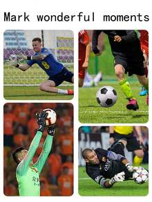 2只装足球守门员手套，专业乳胶手套，足球守门员手套 - 彩色 - 查看 3