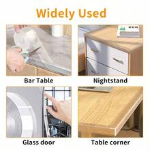 Edge Protector Strip,Sharp Edge Wrap Cover Tape,Self Adhesive Protective Bumper Guards For Cabinet Door,Desk,Glass Table,Bed Furniture And Wall