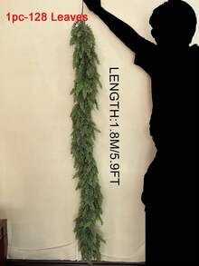 6 pies Guirnalda de cedro de tacto real para Navidad, guirnalda de agujas de pino artificial realista de color verde para decoración navideña interior y exterior de chimenea, mesa, ventana, escaleras, repisa, fiestas de Navidad, decoración del hogar