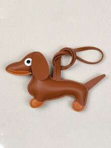 1个可爱腊肠犬吊坠饰品，仿皮腊肠犬包包挂饰/钥匙扣，韩版INS风汽车饰品，学院风卡通哥特风Y2K包包饰品挂绳带证件夹，汽车饰品包包挂饰 - 臘腸狗裝飾掛繩 - 查看 15