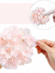 1支/15支仿真绣球花，带茎假花头，适用于家居装饰、房间装饰、婚礼装饰、卧室装饰、情人节、母亲节、花瓶填充、婚礼餐桌摆饰、卧室用品、餐桌摆饰、闺蜜礼物、家居装饰、卧室配件、新娘捧花、房间装饰、家居装饰、花束、春季装饰、妈妈礼物、闺蜜礼物、生日礼物 - 粉色 - 查看 8