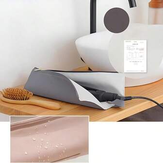 耐热直板夹收纳盒、直发垫和收纳袋、卷发棒支架、旅行卷发棒、直发器整理器