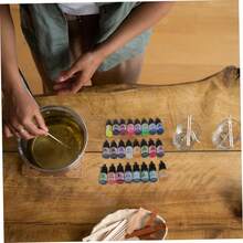 1 juego de 24 colores, 5 ml/botella, esencia de color altamente concentrada, pegamento de resina, pigmento de resina, tóner de resina para pintura artesanal de tinte de resina DIY, Colores Creativos para Manualidades,Agentes de Coloración Suave,Pigmentos de alta calidad,Creadores Hechos a Mano,Entusiastas de las Manualidades. - 24 colores - Ver 5