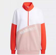 Adidas Women's CNY Sports Casual Hooded Sweatshirt - White/Pink/Red - View 5