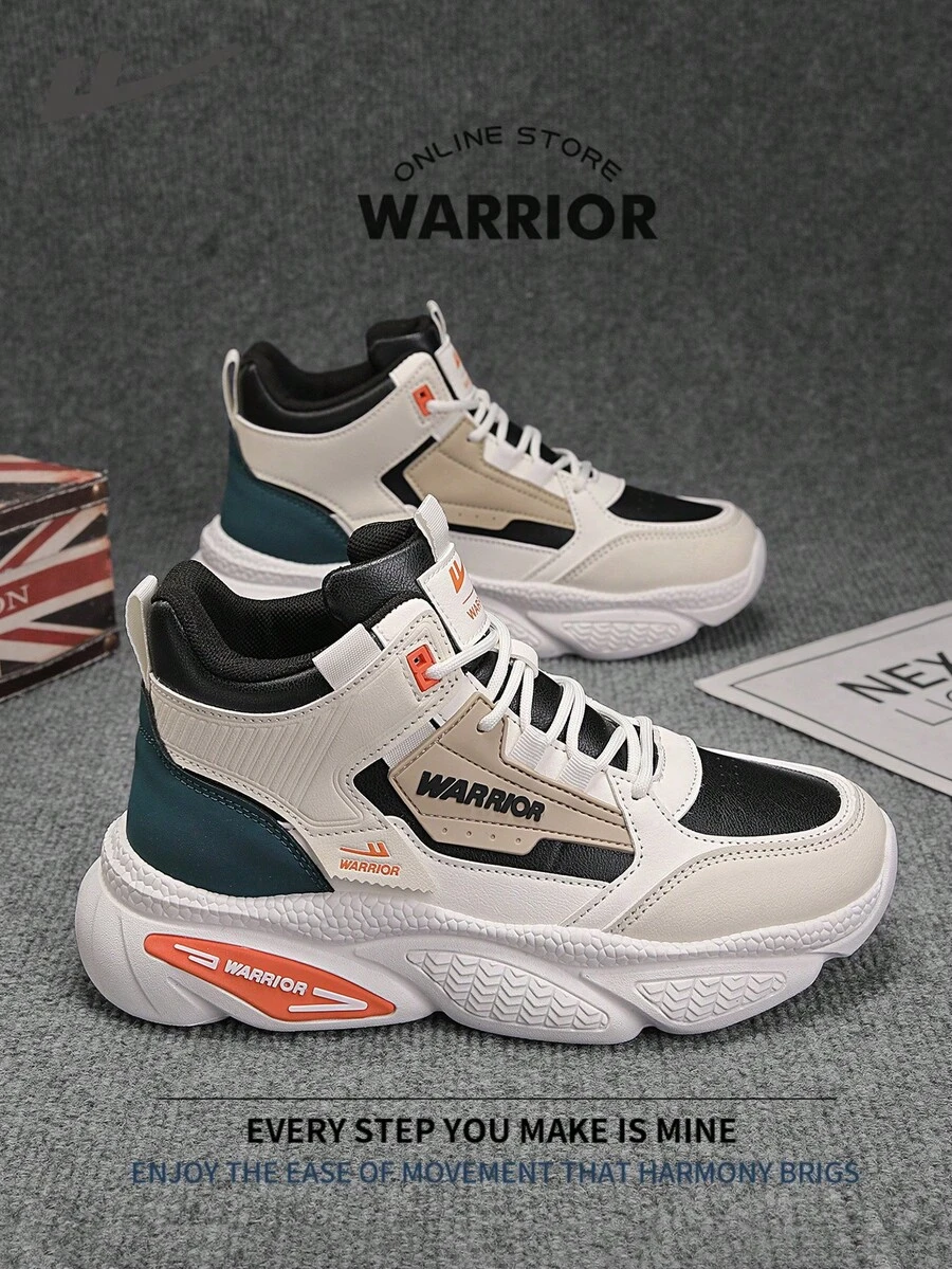 Warrior Comfortable Street Style Thick Soled Men's Shoes Autumn And Winter Lightweight Comfortable Breathable Running ShoesModest StyleCasual Yet Sleeksneakers Applicable Throughout The Yearwear-Resisting All-Day WearTraining Sneakers