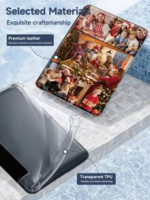 Customizable Multi-Photo Protective Case, Minimalist & Fashionable Design, Suitable For 11th Gen Kindle E-Reader/Paperwhite 6 (2022) And 10th Gen Kindle (2019), Kindle Accessories, Kindle Cover, Auto Sleep/Wake Function, Comfortable Leather Material, Magnetic Closure, Shock-Resistant, Ideal As Birthday/Holiday Gift - Multicolor - View 6