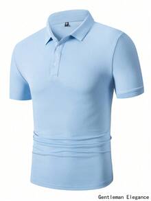 WASSUP OTHER Men's Shirt, Men's Lightweight Business Polo Shirt, Fashion Knit Sweater, Casual T-Shirt, Turndown Collar Top, Short Sleeve