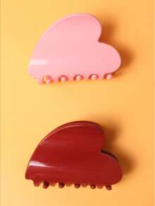 4/2/1 pieza Nuevo clip de pelo coreano de color crema con forma de corazón, versátil, de agarre, temperamento, para el moño en la parte posterior de la cabeza, pinza para el cabello, relleno de calcetines, relleno de calcetines, relleno de calcetines para mujeres, relleno de calcetines para mujeres, regalos de Navidad, regalos, relleno de calcetines de Navidad, regalos para mujeres, regalo, regalo de Navidad, relleno de calcetines para adultos, relleno de calcetines para adultos, accesorios para el cabello, accesorios para mujeres, relleno de calcetines, accesorio de cabello de mayoría de edad, accesorios de cabello de Navidad, ideas de regalo para mujeres, relleno de calcetines de belleza, regalos de Navidad para mujeres - Multicolor - Ver 9