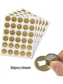 300 piezas/150 piezas Nuevas pegatinas para rascar DIY - Etiquetas para rascar DIY para actividades de fiesta, papelería, código promocional, juegos de boda, recuerdos de fiesta, recompensa de premio mayor - Multicolor - Ver 3