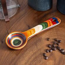 Baltique Marrakesh Collection Wooden Coffee Scoop Colorful Birch Wood Reusable Scoop For Ground Coffee Protein Powder Spices And More Elegant Kitchen Accessory For Daily Use And Gifting - 馬拉喀什 - 查看 3