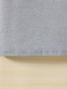 Girl's Classic Solid Color Warm Crew Neck Base Layer Top, Versatile Long Sleeve, Everyday Wear - Grey - View 5