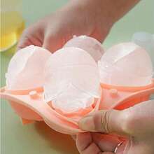 1 Silicone Ice Cube Tray, Rose-Shaped Ice Cube Tray Mold, Suitable For Chilled Cocktails, Whisky And Juice - Pink - View 10