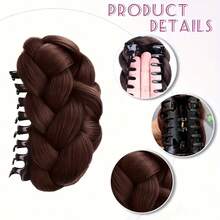 Curly Wig Hair Clip, Synthetic Fiber Wig Hair Clip To Add Volume On Top, Fluffy Hair Clip For Daily Wear, Holiday Party, Wig Accessory - Multicolor - View 3