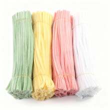 散装毛根清洁条，200/400 根，工艺品制作材料，毛根清洁条，创意 DIY 房间装饰，圣诞装饰，毛根清洁条，散装彩色毛根清洁条，DIY 工艺品材料。 - 彩色 - 查看 6