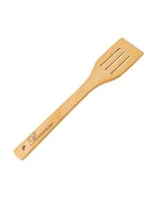 1/5pcs Customized Wooden Cooking Spoons, Suitable For All Kitchens. Salad Spatula Made Of Bamboo And Wood, Kitchen Cooking Tools, Personalized Wooden Spatula And Wooden Spoon, Three-Line Spatula, Natural Bamboo And Wood Non-Stick Surface, Multi-Functional Cooking Tools, Handmade Mother's Day Essential - Multicolor - View 6