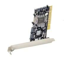 New 4 Port SATA PCI Expansion Card PCI To SATA Adapter Card RAID 0 - 白色 - 查看 6