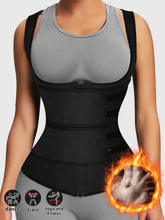 1 pieza Faja reductora de cintura para mujer, Cinturón moldeador de cintura, Reductor de cintura, Corsé moldeador de abdomen y cintura, Prenda reductora de cintura, Faja sauna reductora de cintura, Cinturón de ejercicio para la cintura, Herramienta de entrenamiento abdominal, Equipo de ejercicio, Moldeador de fitness, Cinturón de ejercicio para la cintura, Entrenamiento abdominal, Cinturón de control abdominal con gancho frontal, Faja reductora de cintura para yoga y correr, Regalo para amigos